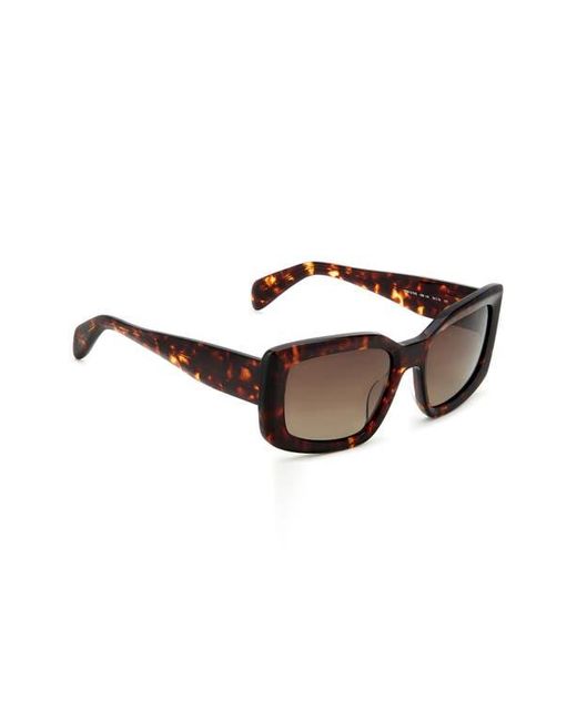 Rag & Bone Brown 54Mm Gradient Rectangular Sunglasses