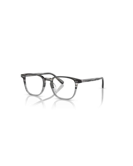 Oliver Peoples Gray 48Mm Rectangle Optical Glasses for men