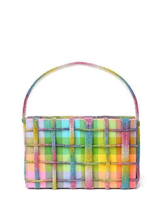 Simitri Green Etoile Clutch