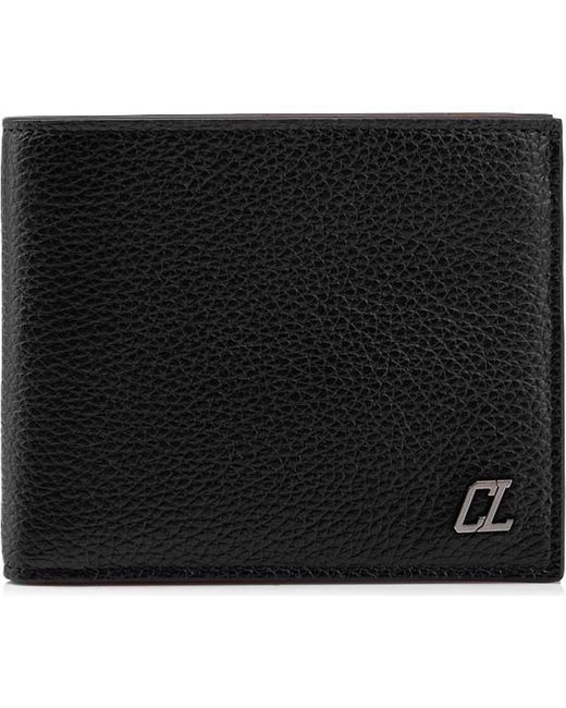 Christian Louboutin Black Coolcard Leather Bifold Wallet for men