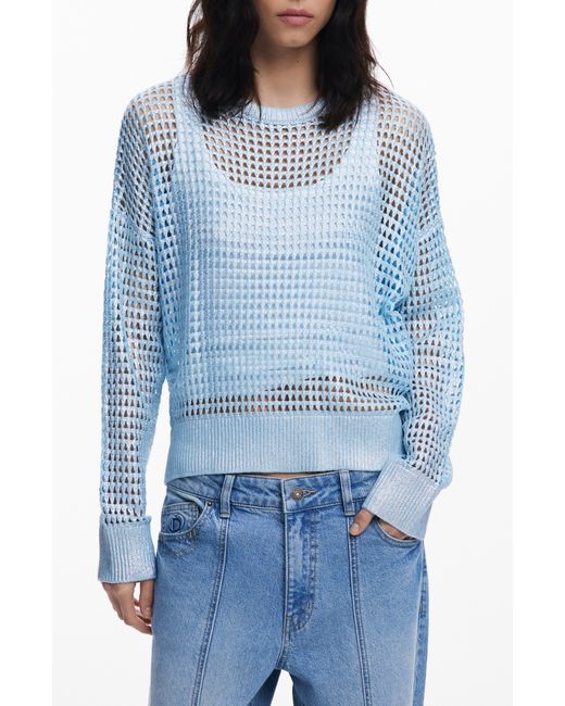 Desigual Blue Thin Guage Sweater