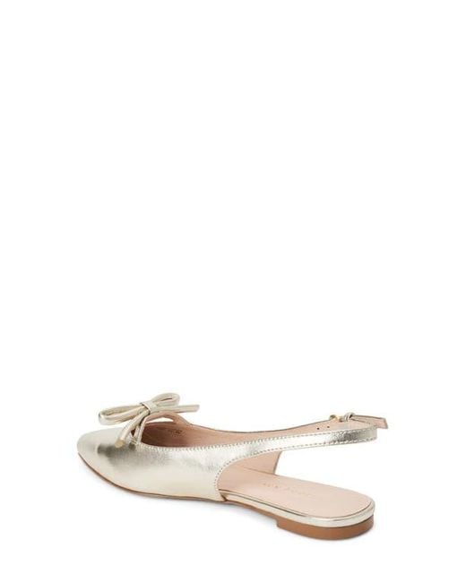 Jack Rogers Natural Lennox Slingback Pointed Toe Flat