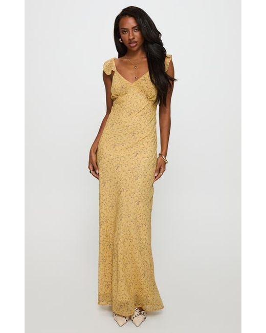 princess polly yellow lace dress Sybelle Lace Drop Waist Mini Dress | Yellow | Womens