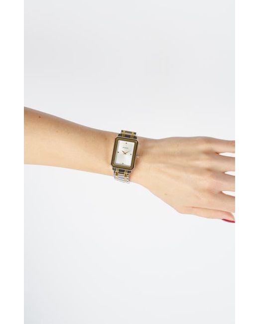 Balmain Metallic Eirini Two-Tone Bracelet Watch, 25Mm X 33Mm