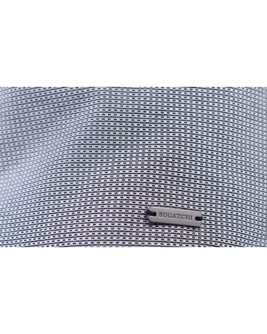 Bugatchi Gray Quarter Zip Polo for men