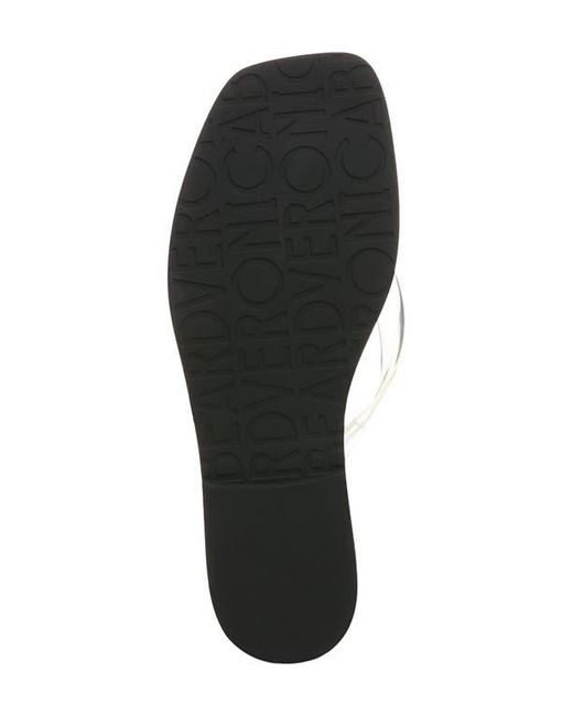 Veronica Beard White Clea Flip Flop