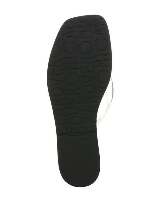 Veronica Beard White Clea Flip Flop
