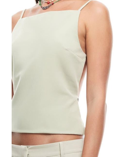 Lioness Green Horizon Open Tie Back Top