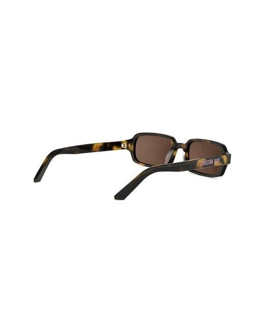 Dior Brown Pacific S3I 52Mm Rectangular Sunglasses