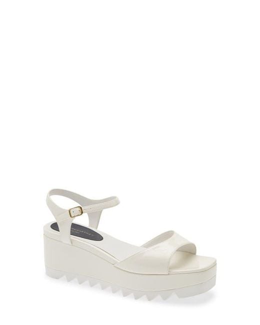 Stella McCartney White Elyse Platform Sandal