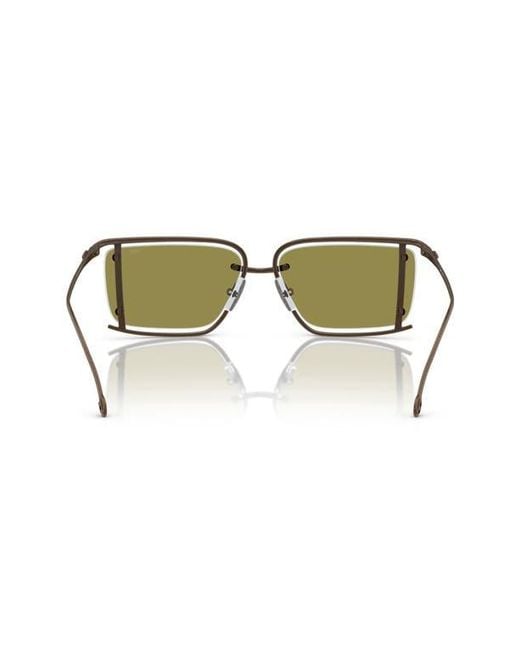 DIESEL Green 57Mm Rectangular Sunglasses