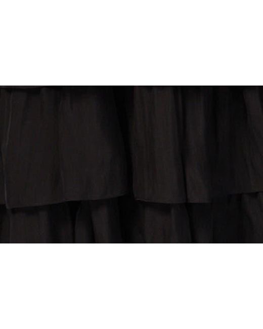 Cami NYC Black Stella Smock Bodice Strapless Maxi Dress
