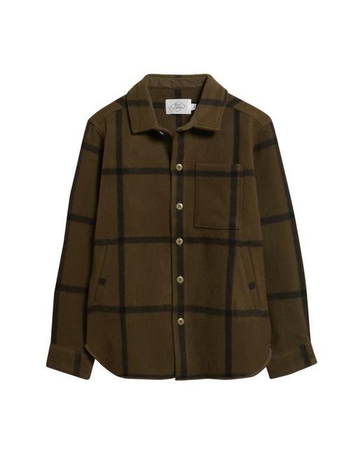 Alex Crane Black Park Wool Overshirt for men