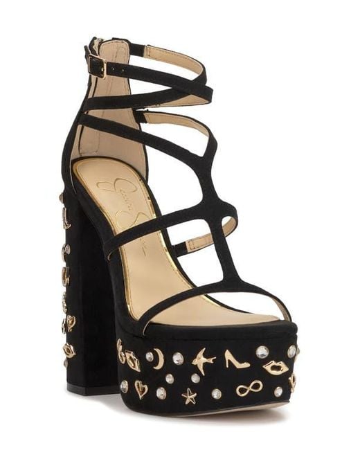 Jessica Simpson Black Aamina 2 Strappy Platform Sandal