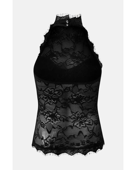 OW Collection Black Selah Lace Top