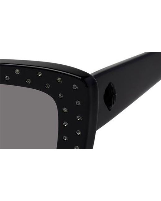 Kurt Geiger Black 52Mm Rectangular Sunglasses