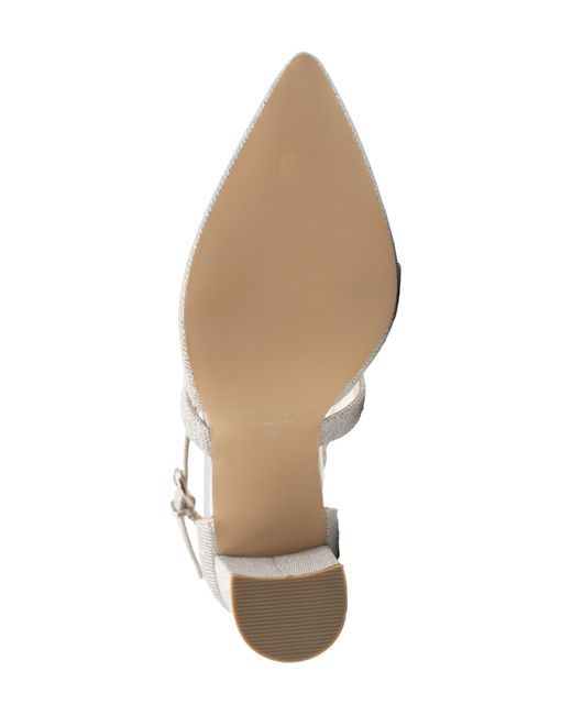 Paradox London White Rylee Pointed Toe Pump