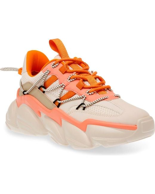 Steve Madden Orange Spectator Sneaker