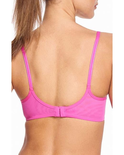 Hanky Panky Pink Underwire Unlined Mesh Plunge Bra