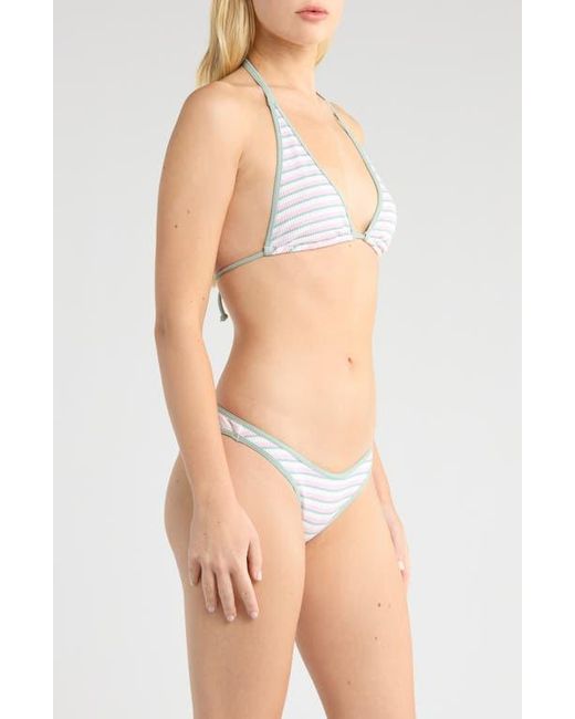 PacSun Blue Skyrocket High Leg Bikini Bottoms