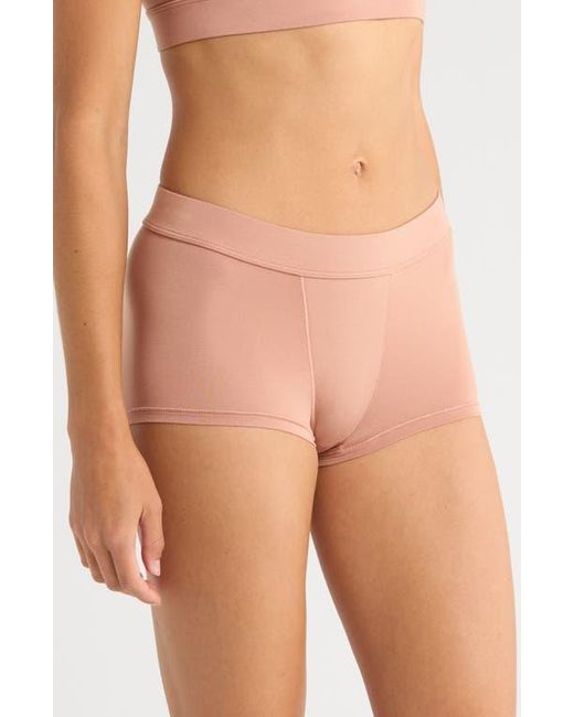 OXER Brown Luxe Bold Stretch Modal Boyshorts