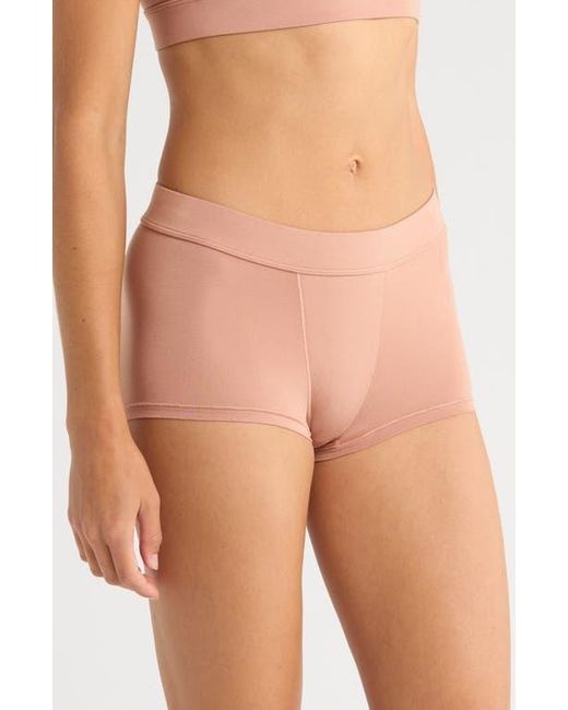 OXER Brown Luxe Bold Stretch Modal Boyshorts