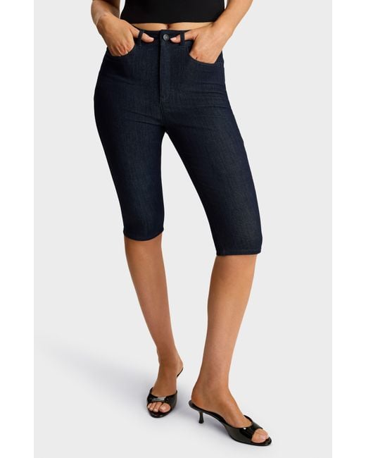 Commando Blue Do It All Stretch Denim Capri Pants