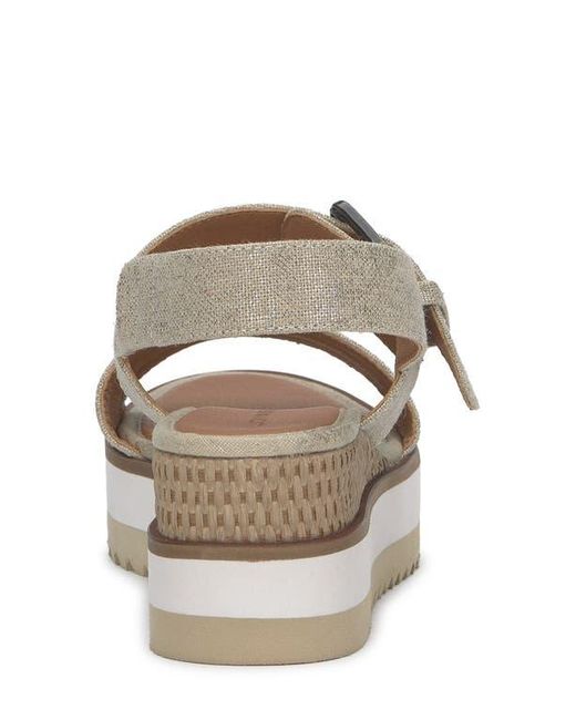 Lucky Brand Multicolor Turoma Platform Wedge Slingback Sandal