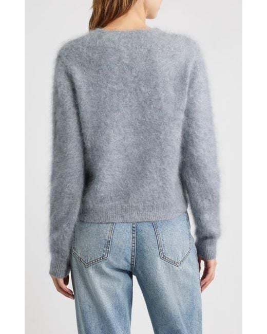 Rag & Bone Gray Jada Brushed Cashmere Cardigan