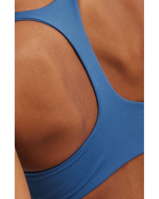 Cotton On Blue Active Ultra Soft Plunge Racer Crop