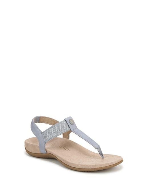 Vionic White Brea T-Strap Sandal