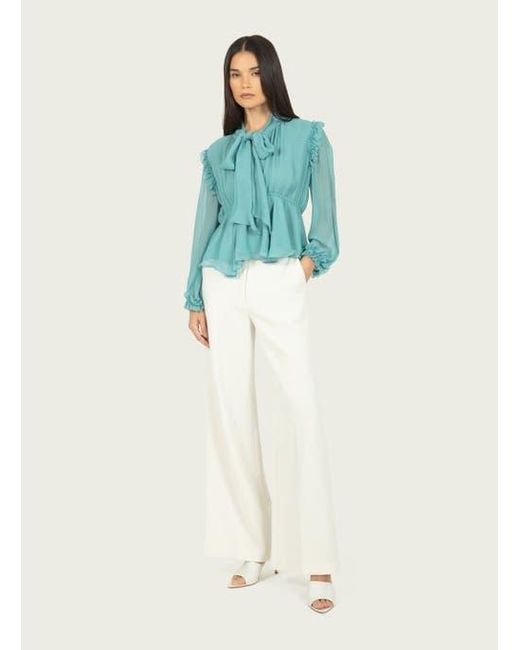 SECRET MISSION Blue Camila Blouse