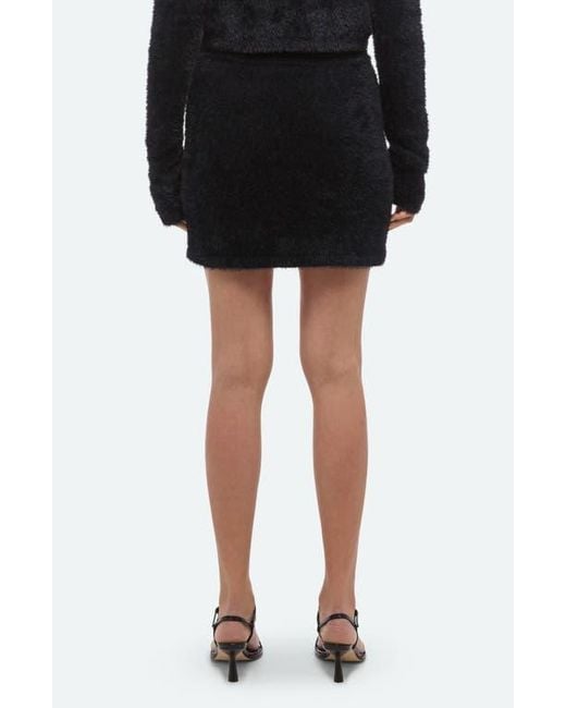 Helmut Lang Black Eyelash Miniskirt