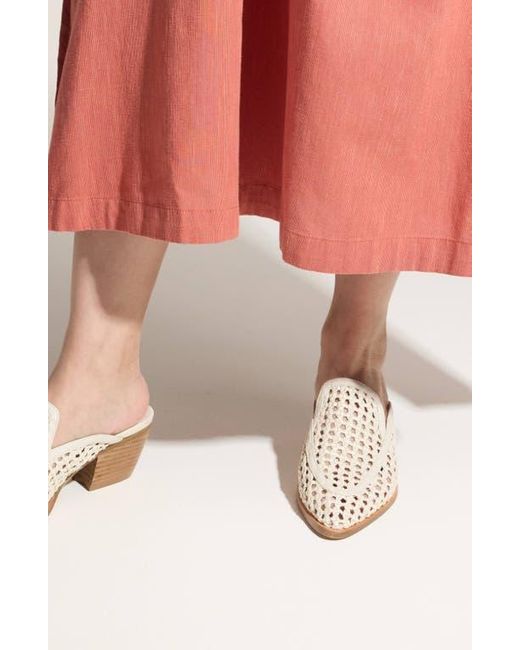 Yosi Samra White Kiristin Loafer Mule
