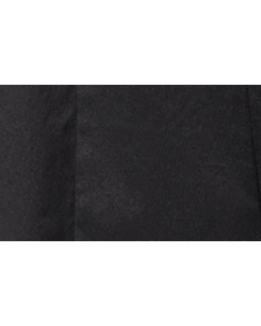 Ming Wang Black Cotton Blend Fit & Flare Midi Sundress