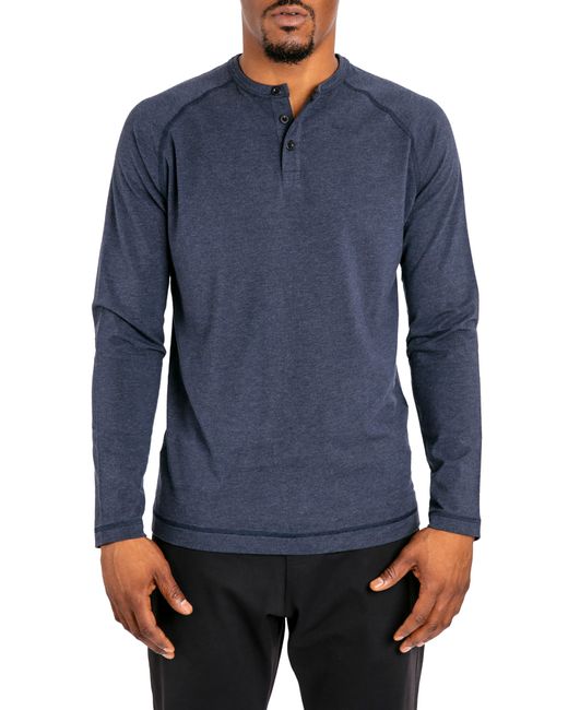 PUBLIC REC Go-to Long Sleeve Performance Henley T-shirt in Blue for Men ...