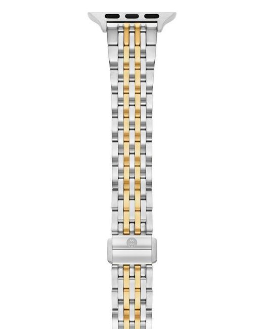 Michele Metallic Tapered Apple Watch Bracelet Watchband