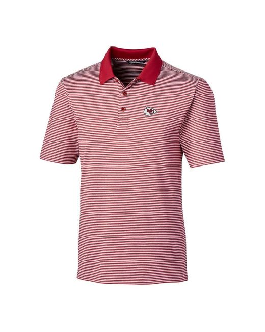 Cutter & Buck Pink Kansas City Chiefs Big & Tall Forge Tonal Stripe Polo At Nordstrom for men