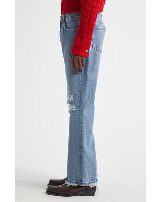 Séfr Rider Ripped Bootcut Jeans in Blue for Men | Lyst