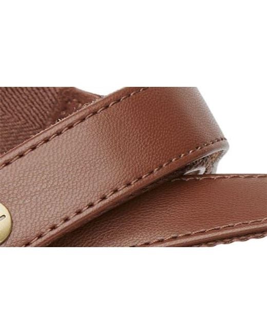 Reef Brown Cushion Tide Higher Ankle Strap Platform Wedge Sandal