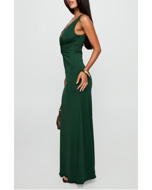 princess polly green silk dress Haley Maxi Dress Green main image 1