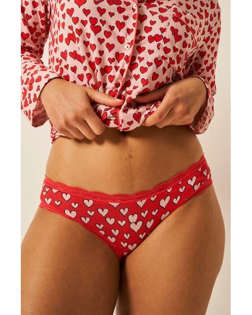 Stripe & Stare Red Original Knicker Four Pack