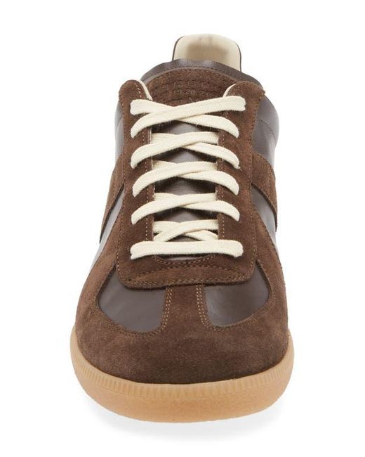 Maison Margiela Replica Low Top Sneaker in Brown for Men | Lyst