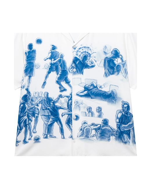 Market Blue Malice Palace Camp Shirt for men
