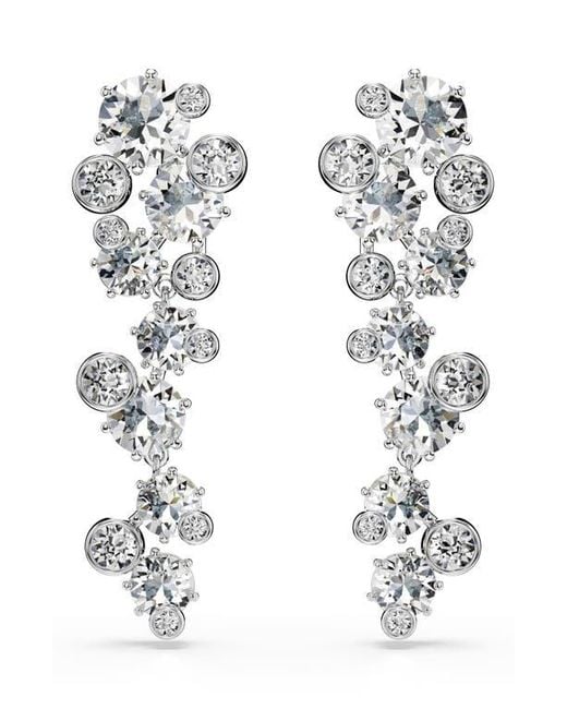 Swarovski White Constella Crystal Drop Earrings