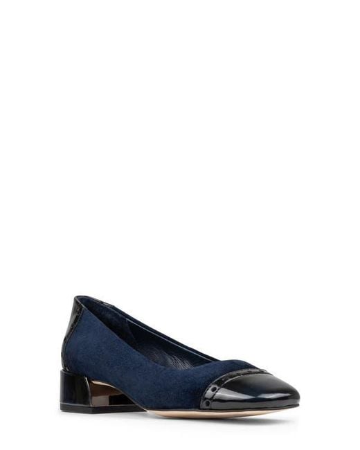 Donald J Pliner Blue Cap Toe Pump