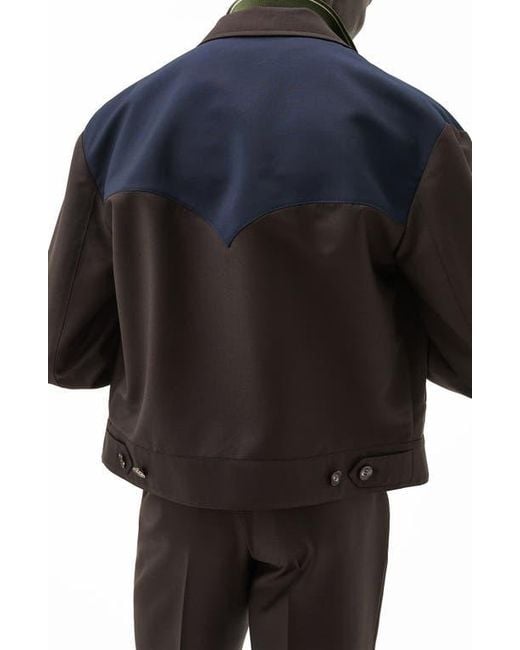 Versace Black Wool & Mohair Western Jacket for men