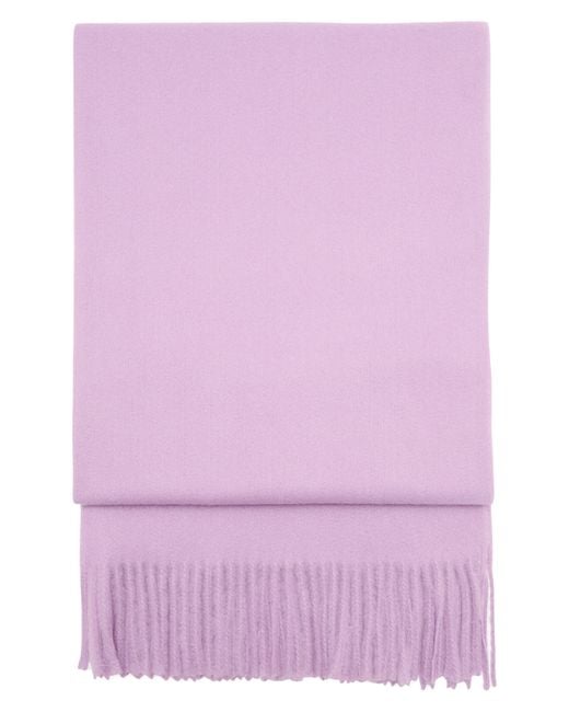 Mango Purple Fringed Scarf