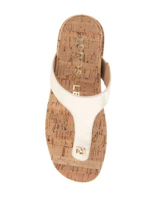 Aerosoles Natural Clio T-Strap Sandal