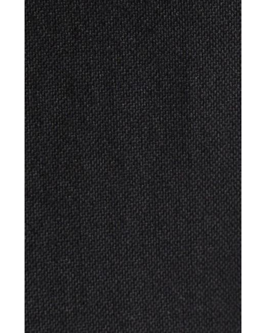 Rick Owens Black Firbanks Virgin Wool Twill Cargo Skirt